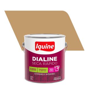 Tinta Esmalte Sintético Alto Brilho Premium Dialine Seca Rápido Dourado 3,6L - Iquine