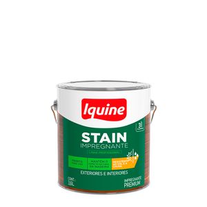 Verniz para Madeira Acetinado Premium Stain Impregnante Incolor 3,6L - Iquine