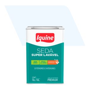 Tinta Acrílica Acetinado Premium Seda Super Lavável Branco Neve 18L - Iquine