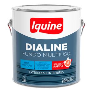 Fundo Preparador Fosco Premium Dialine Multiuso Cinza 3,6L - Iquine