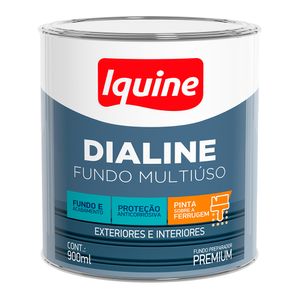 Fundo Preparador Fosco Premium Dialine Multiuso Cinza 0,9L - Iquine