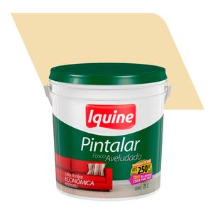 Tinta Acrílica Fosco Aveludado Econômico Pintalar Marfim 15L - Iquine