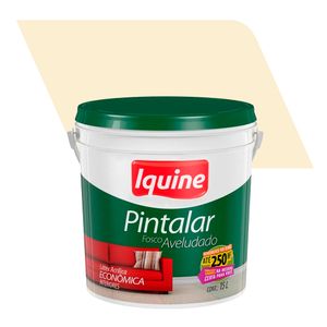 Tinta Acrílica Fosco Aveludado Econômico Pintalar Pérola 15L - Iquine