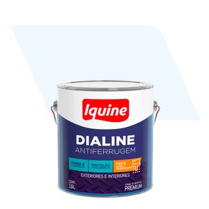 Tinta Esmalte Sintético Alto Brilho Premium Dialine Antiferrugem Branco Neve 3,6L - Iquine