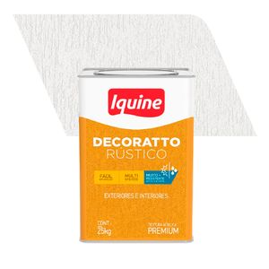 Textura Acrílica Premium Rústica Decoratto Rústico Branco Neve 25Kg - Iquine