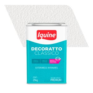 Textura Acrílica Premium Lisa Decoratto Clássico Branco Neve 25Kg - Iquine