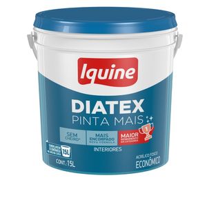 Tinta Acrílica Fosco Econômico em Balde Diatex Pinta Mais Branco Gelo 15L - Iquine