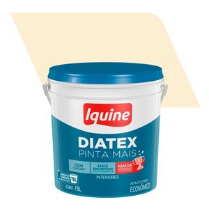 Tinta Acrílica Fosco Econômico em Balde Diatex Pinta Mais Pérola 15L - Iquine