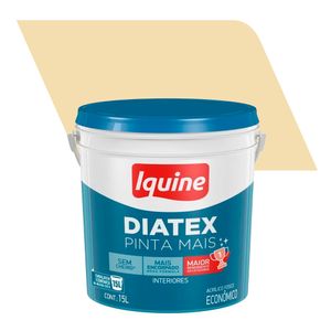 Tinta Acrílica Fosco Econômico em Balde Diatex Pinta Mais Marfim 15L - Iquine