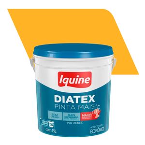 Tinta Acrílica Fosco Econômico em Balde Diatex Pinta Mais Caju 15L - Iquine