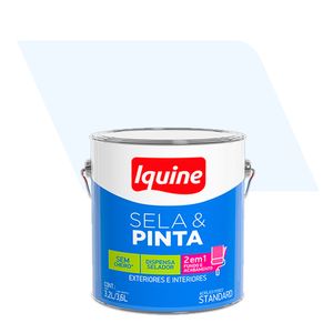 Tinta Acrílica para Gesso e Drywall Fosco Premium Sela & Pinta Branco Neve 3,6L - Iquine