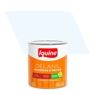 Tinta Esmalte Sintético Alto Brilho Standard Delanil Madeiras e Metais Branco Neve 750ML - Iquine