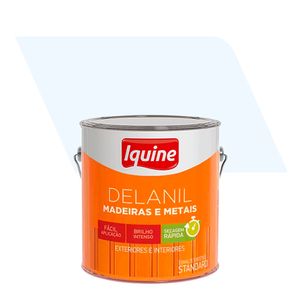 Tinta Esmalte Sintético Alto Brilho Standard Delanil Madeiras e Metais Branco Neve 3,0L - Iquine