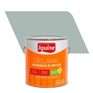 Tinta Esmalte Sintético Alto Brilho Standard Delanil Madeiras e Metais Platina 3,0L - Iquine
