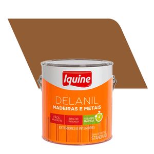 Tinta Esmalte Sintético Alto Brilho Standard Delanil Madeiras e Metais Marrom Conhaque 3,0L - Iquine