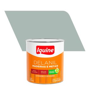 Tinta Esmalte Sintético Alto Brilho Standard Delanil Madeiras e Metais Platina 750ML - Iquine