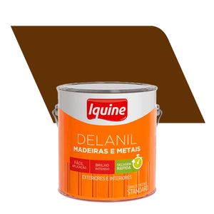 Tinta Esmalte Sintético Alto Brilho Standard Delanil Madeiras e Metais Marrom Tabaco 3,0ML - Iquine