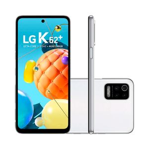 Smartphone LG K62 128GB Tela 6,59 Câmera Quádrupla Selfie 28MP Branco
