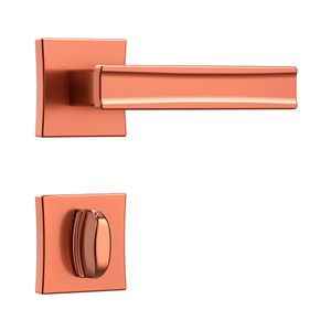 Fechadura WC Stam Stratus 3300 Roseta Quadrada Cromado