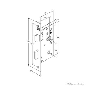 Fechad Inox Stam E I Wc Alav 823/09