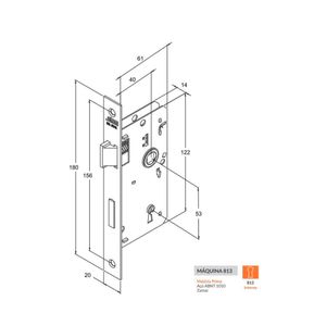 Fechadura Interna Stam com Alavanca 813/011 Oxidado