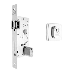 Fechadura para Porta Pivotante Stam Quadrada 803 Inox