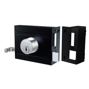 Fechadura de Sobrepor Externa para Portão Preta 701/100 - 56417 - Stam