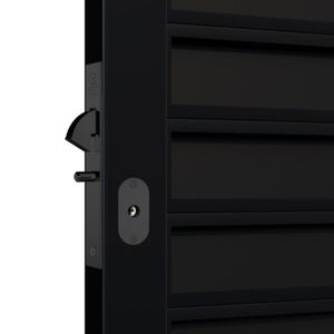 Fechadura para Porta de Correr Stam Tetra 1940 Preto Fosco
