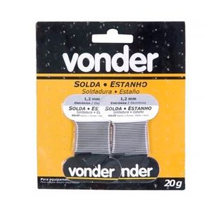 Estanho Fio Vonder Disma em Cartela 2 X 10 G 1,2 MM 60 X 40