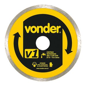 Disco de Corte Diamantado Vonder V1 110 MM
