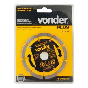 Disco de Corte Diamantado Vonder Plus Segmentado