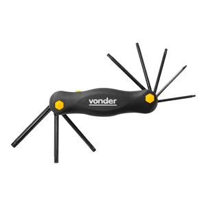Jogo de Chaves Torx Vonder Tx9 a Tx40 Aço Cromo Vanádio