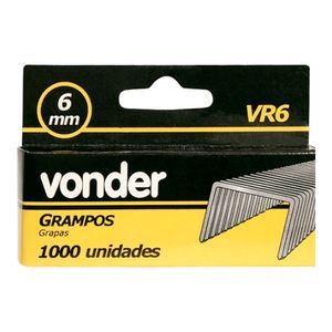 Grampo Vonder Caixa com 1000 Unidades 6 MM