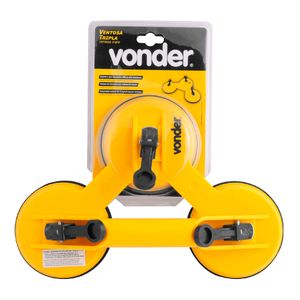 Ventosa Vonder, Tripla, Para Superfícies Lisas E Planas
