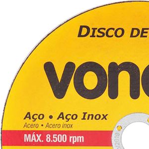 Disco de Corte Vonder DCV 180 X 1,6 X 22,23 MM 7/8"
