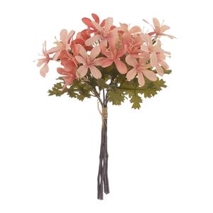 Buque Flor Flor Arte Ramalhete Salmon Outono 29Cm