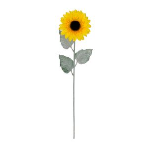 Haste Girassol Flor Arte C/Flocked Amarelo 61Cm