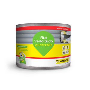 Fita Asfáltica Multiúso Aluminizada Autoadesiva Veda Tudo 15CM X 10M - 0583.00089.0015PC - Quartzolit