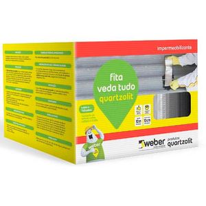Fita Asfáltica Multiúso Aluminizada Autoadesiva Veda Tudo 10CM X 10M - 0491.00089.0010PC - Quartzolit