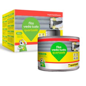 Fita Asfáltica Multiúso Aluminizada Autoadesiva Veda Tudo 15CM X 10M - 0583.00089.0015PC - Quartzolit