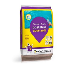 Argamassa Interna e Externa para Pastilhas Branca 5KG - Quartzolit