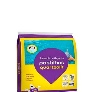 Argamassa Interna e Externa para Pastilhas Branca 5KG - Quartzolit