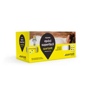 Rejunte Epóxi Bicomponente para Cerâmicas e Porcelanatos Superfácil Cinza Platina 1KG - 0574.00020.0001CX - Quartzolit