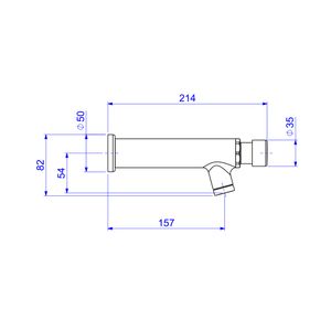 Torneira para Banheiro de Parede com fechamento automático Decamatic Eco Cromado - 1172.C  - Deca