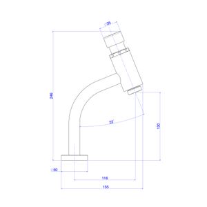 Torneira para Banheiro de Mesa com Fechamento Automático Link Cromado - 1172.C.LNK  - Deca
