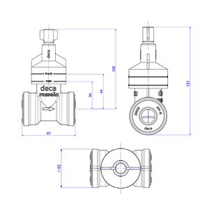 Base para Registro de Pressão MVS para PPR 20mm - 4416.102.PPR - Deca