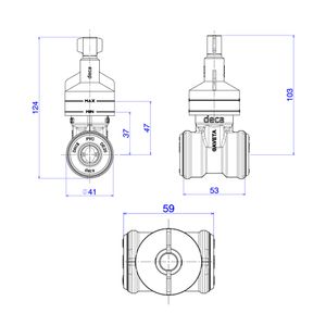 Base para Registro de Gaveta para PVC 20mm  - 4509.102.PVC  - Deca