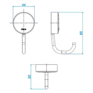 Cabide Net Cromado - 2060.C01 - Deca