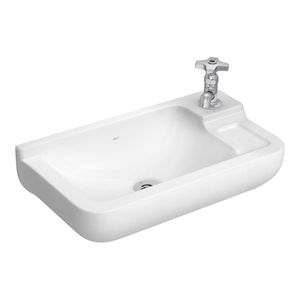 Lavatório Pequeno Deca L100 17 23,5x43cm Retangular Branco