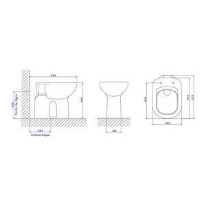 Vaso Sanitário Deca Vogue Plus Convencional sem Abertura Branco